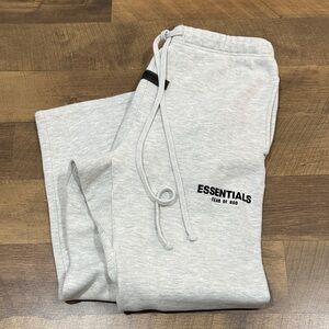 Fear of God Essentials Light Gray Joggers